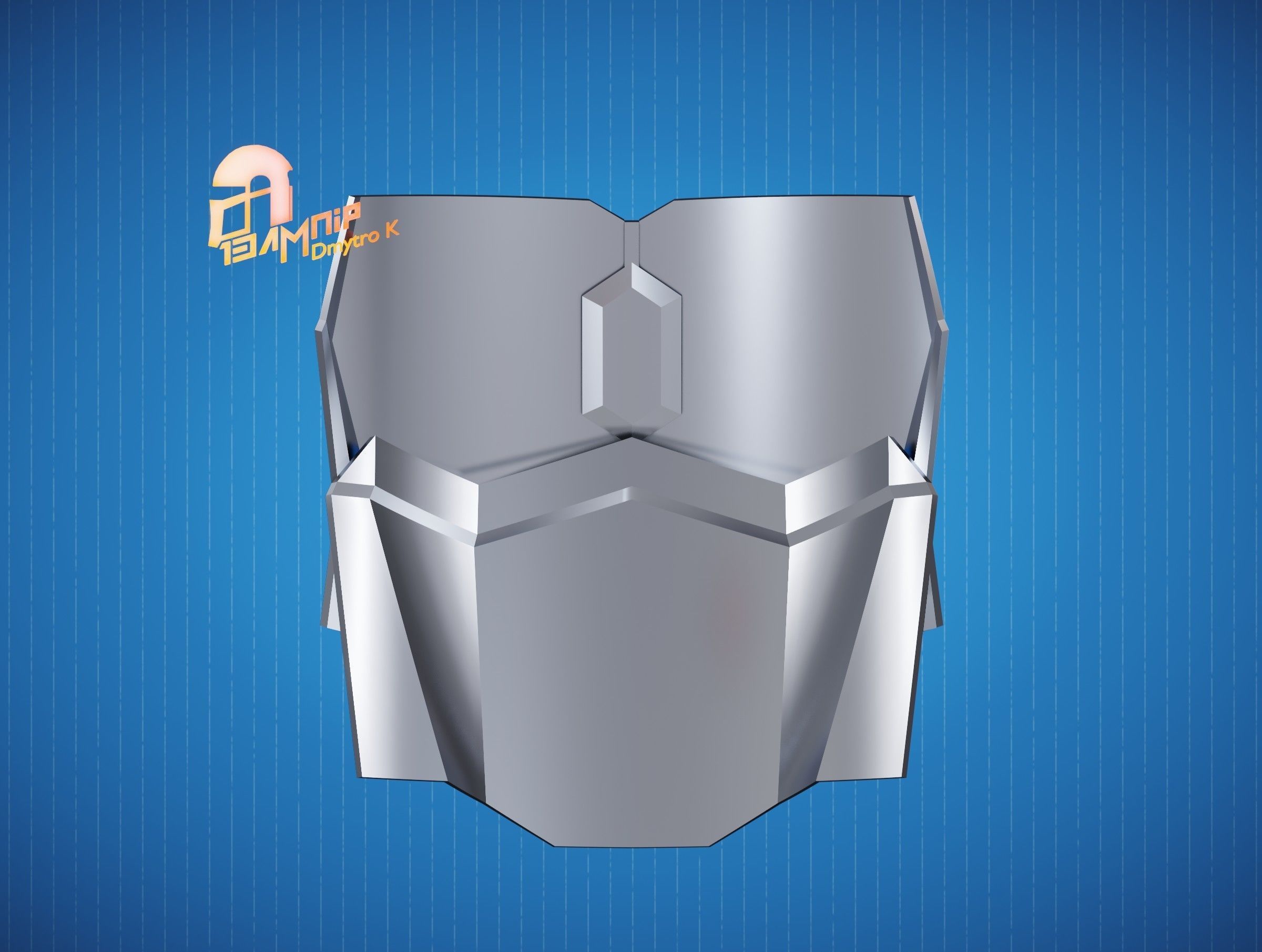 Custom Mandalorian Chest Armor 3D print model_5