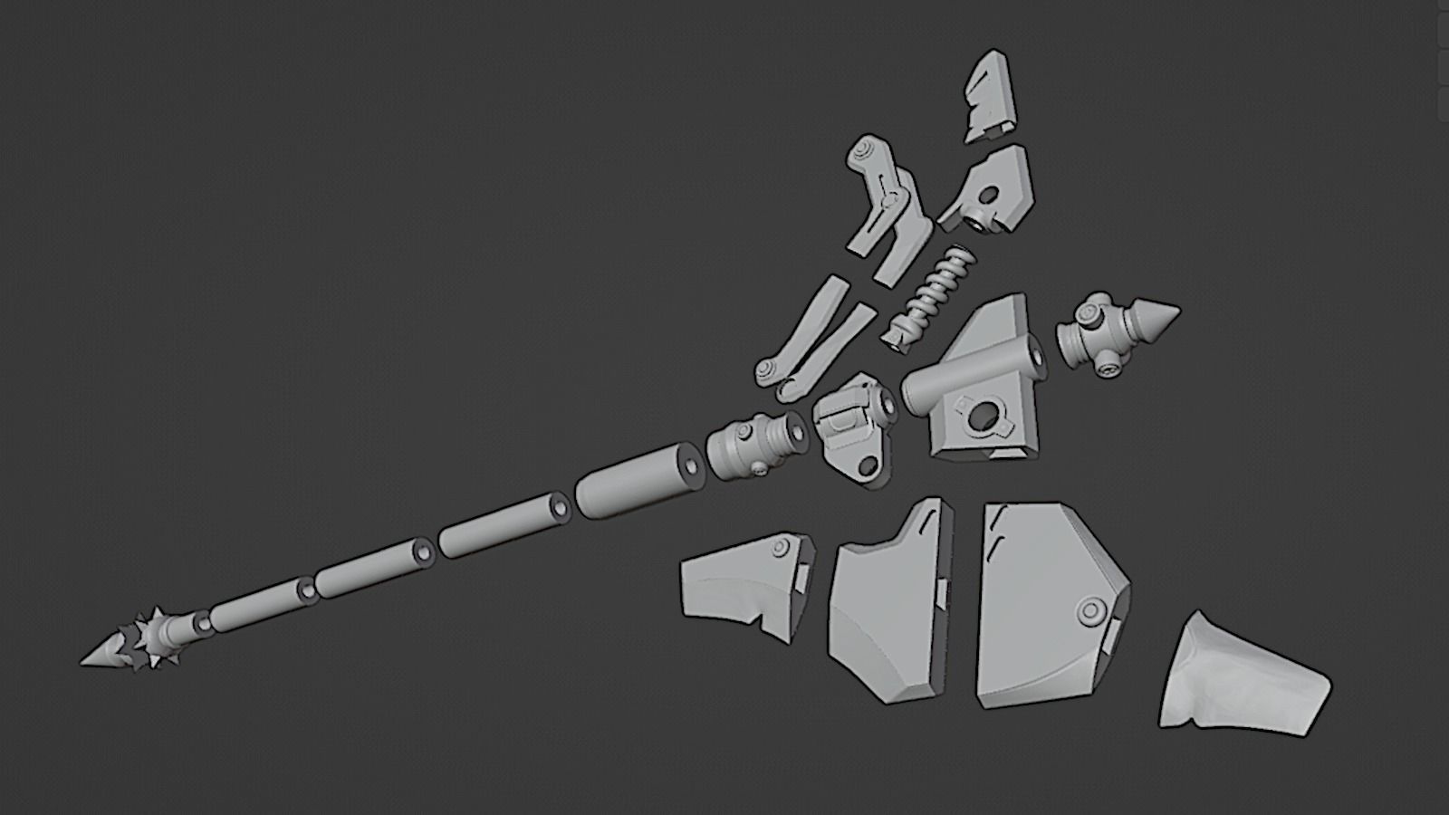 Overwatch - Junker Queen - Axe 3D print model_5