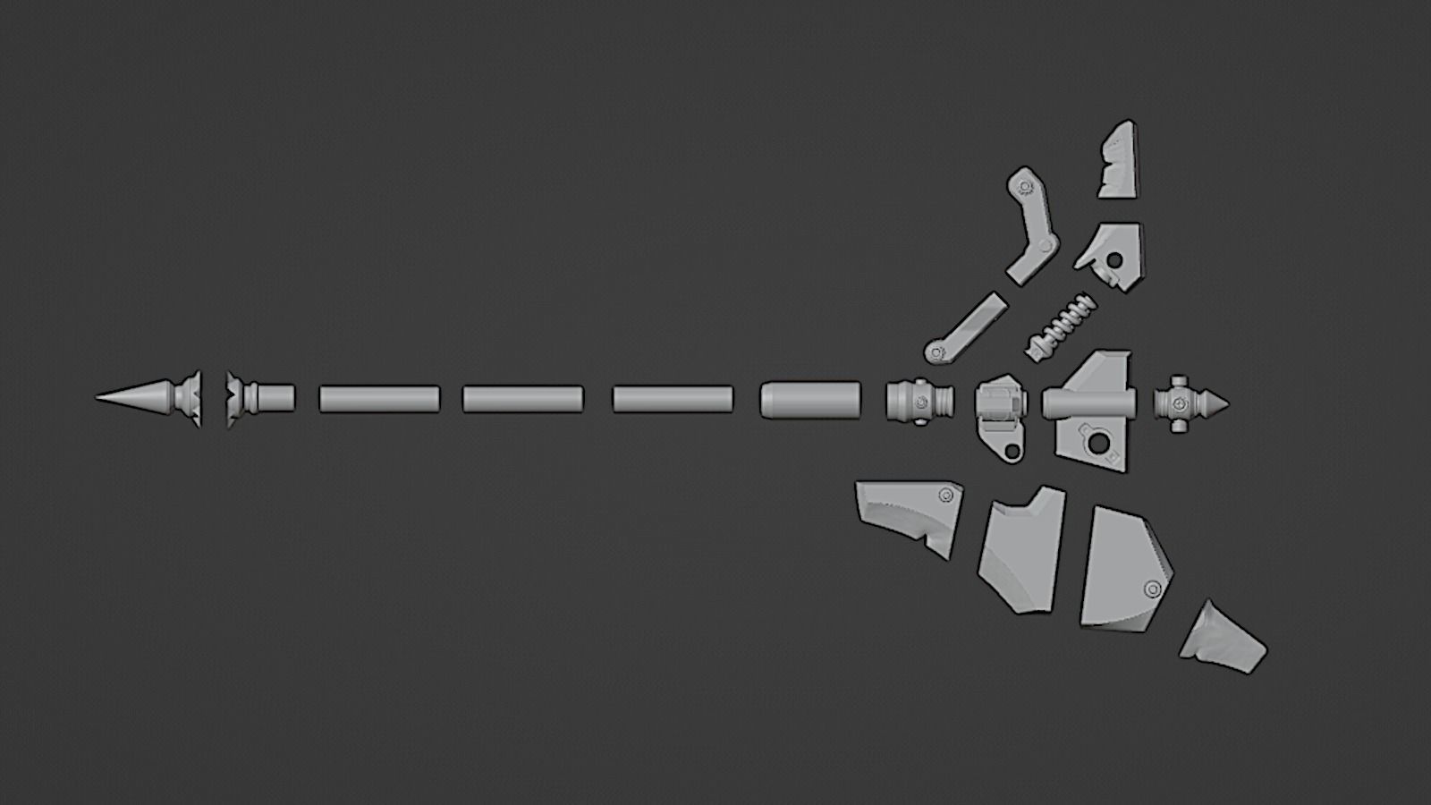 Overwatch - Junker Queen - Axe 3D print model_7