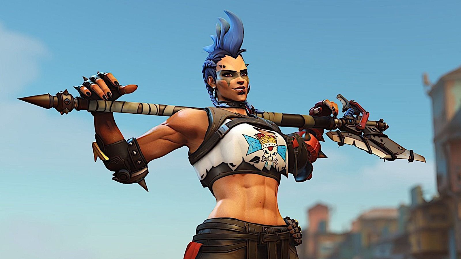 Overwatch - Junker Queen - Axe 3D print model_9