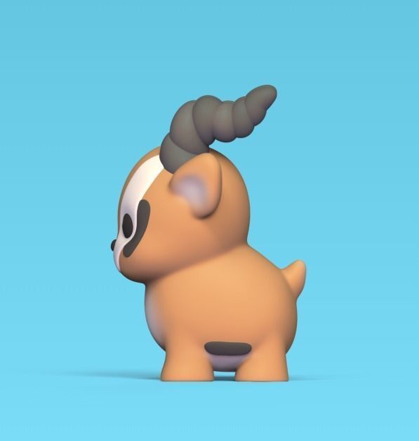 Cute Antelope 3D print model_2