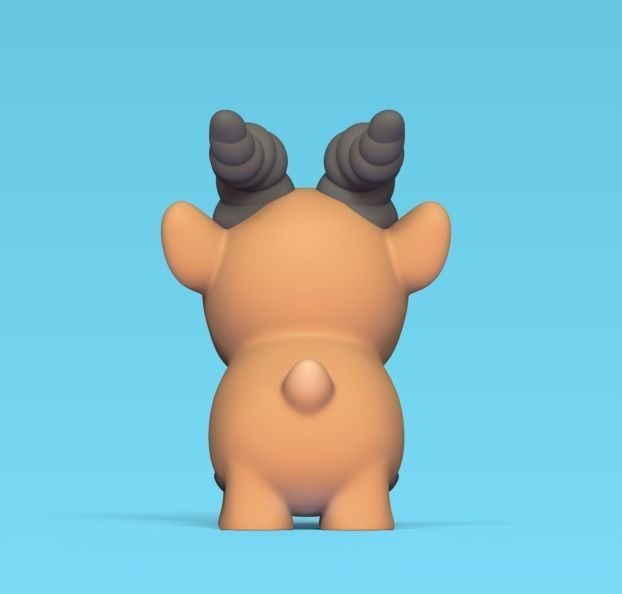 Cute Antelope 3D print model_3