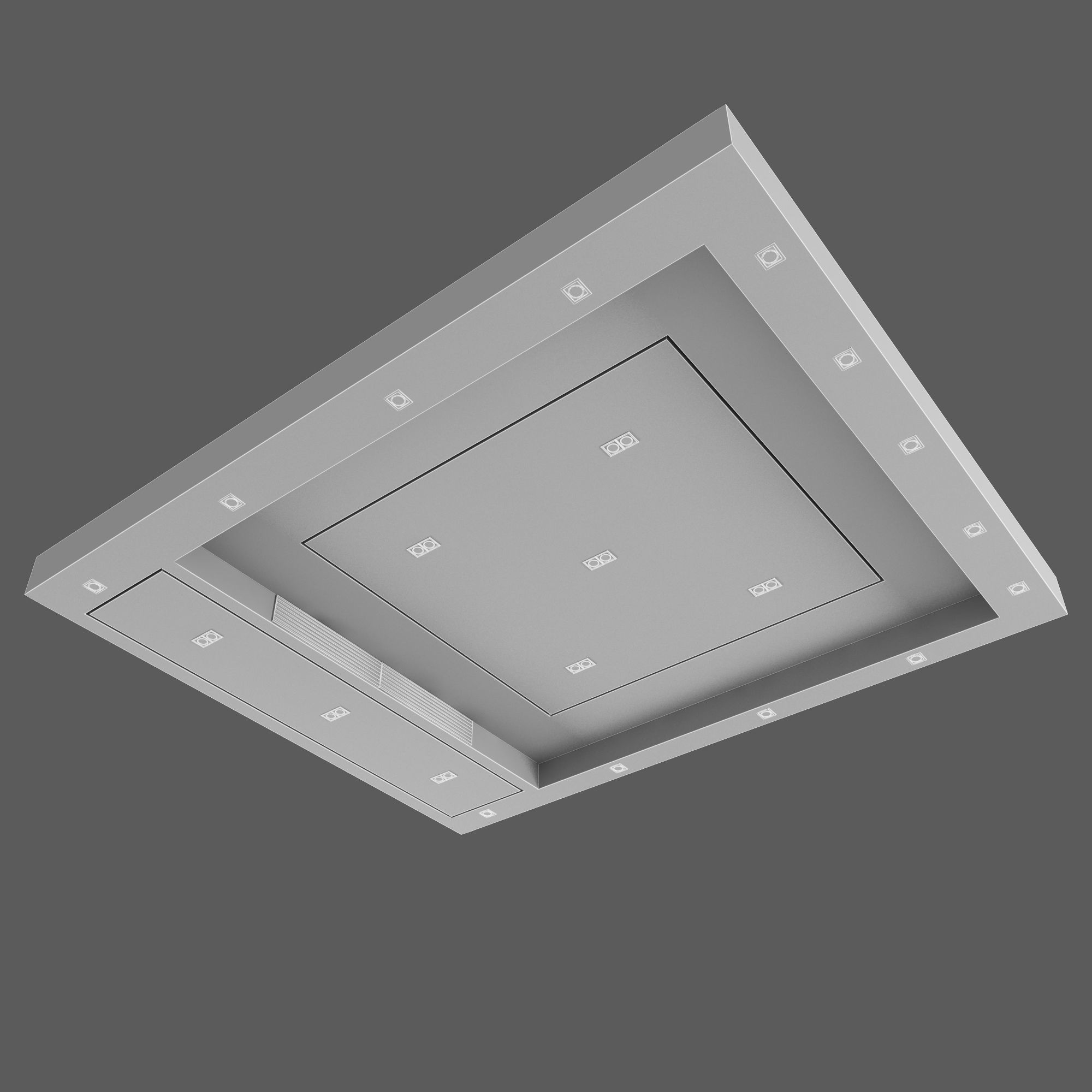 false ceiling 3D model_8