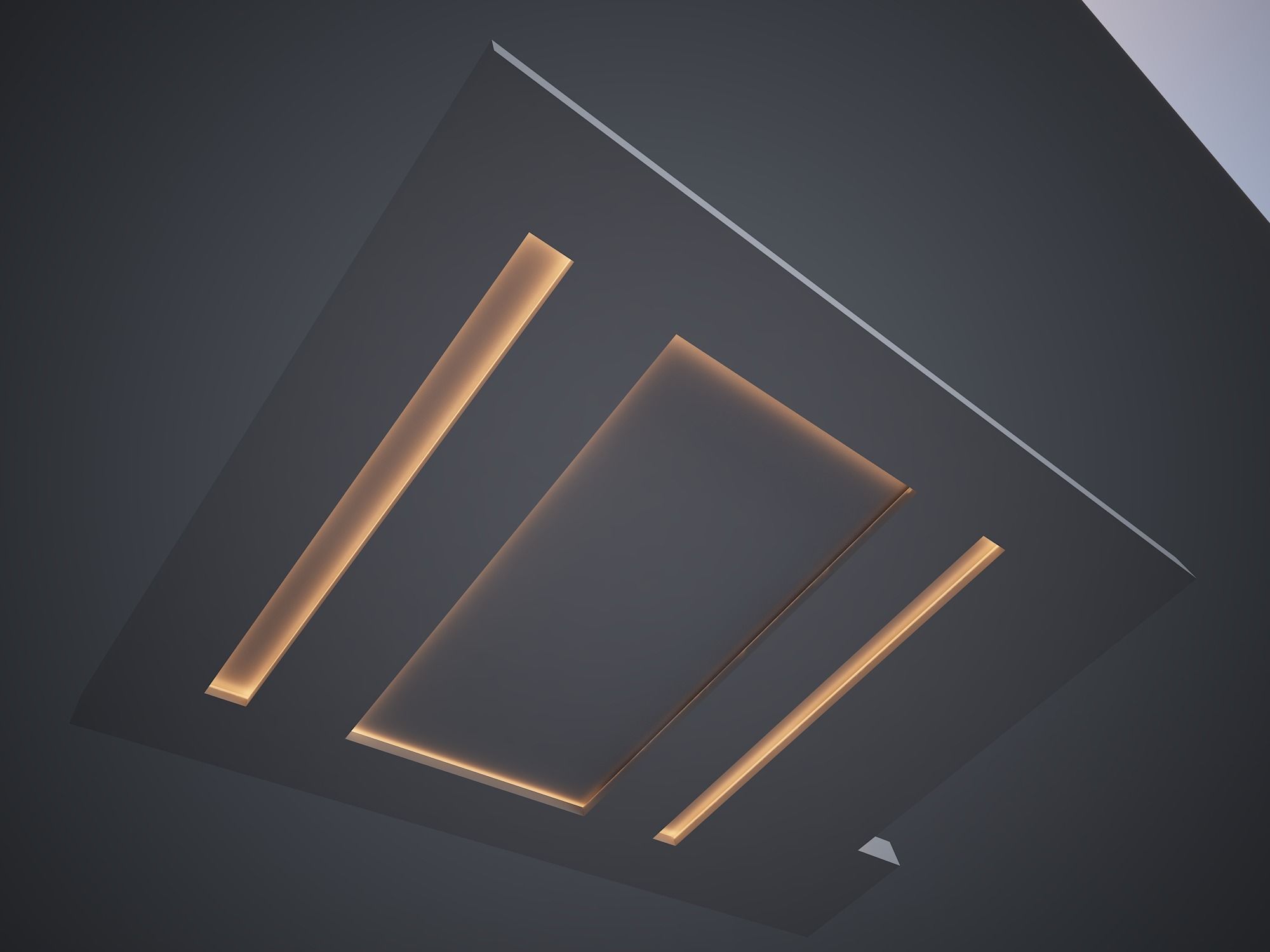false ceiling 3D model_4