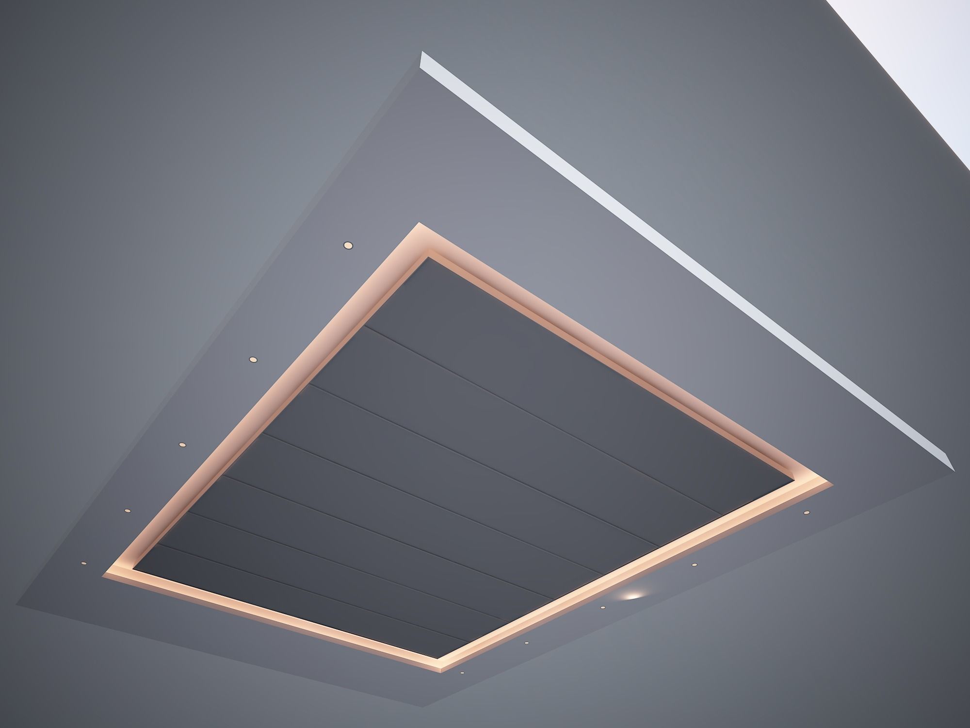 false ceiling 3D model_1