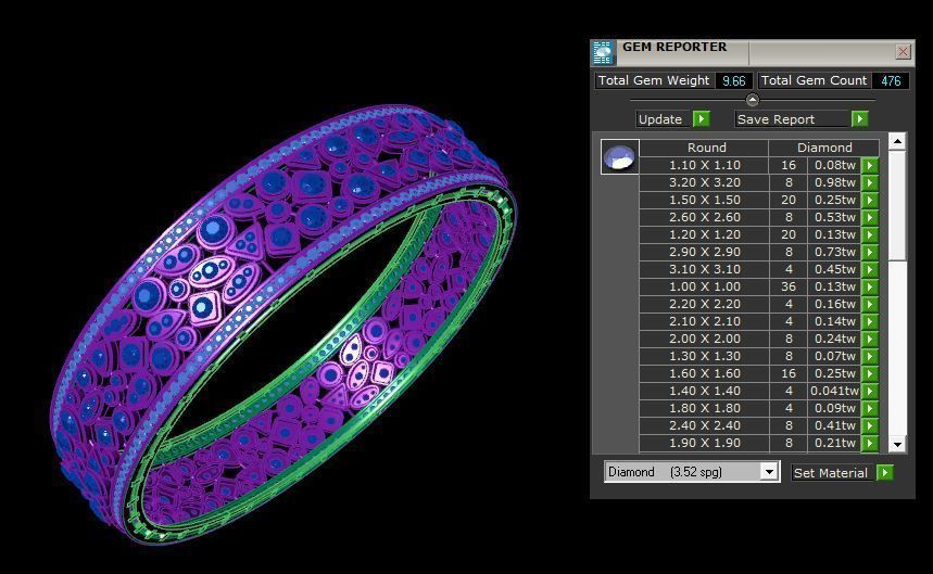 Bracelet 3D print model_5