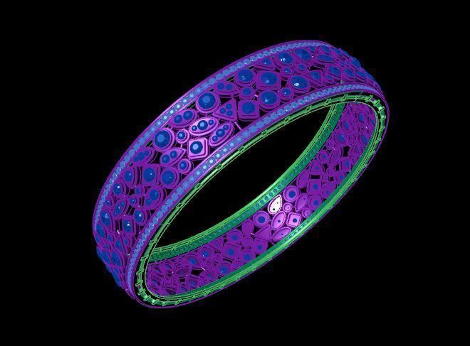 Bracelet 3D print model_3