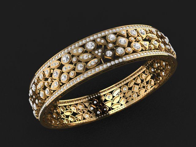 Bracelet 3D print model_2