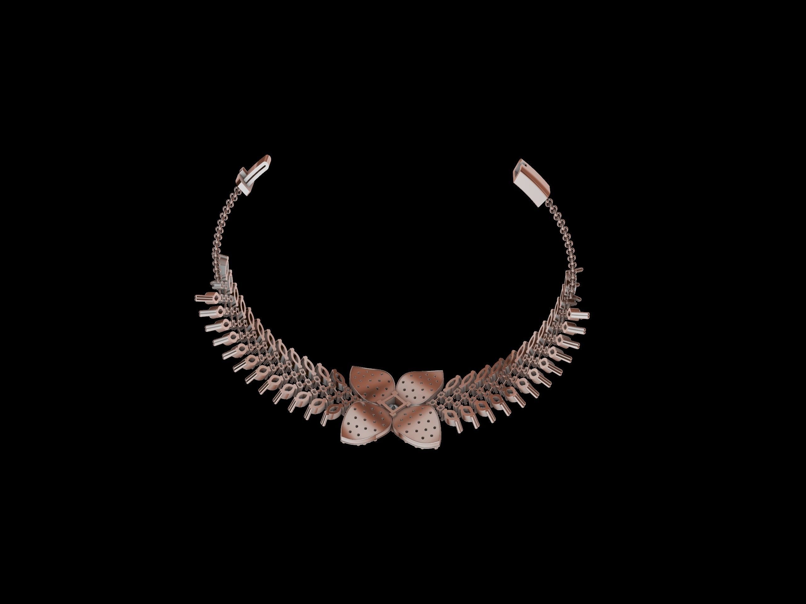 pave diamond bracelet stl verified 3D print model_28