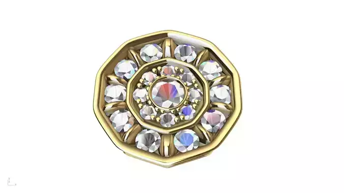 elevated diamond ring stl file verified