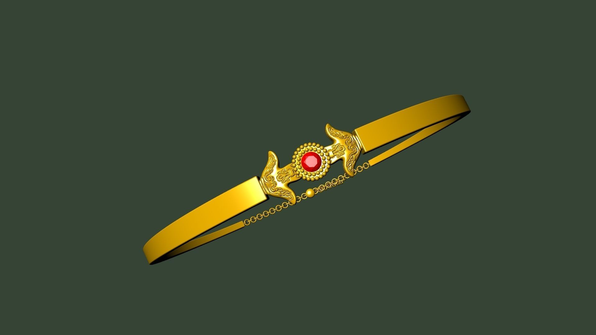 elegant ornament bracelet stl verified 3D print model_18