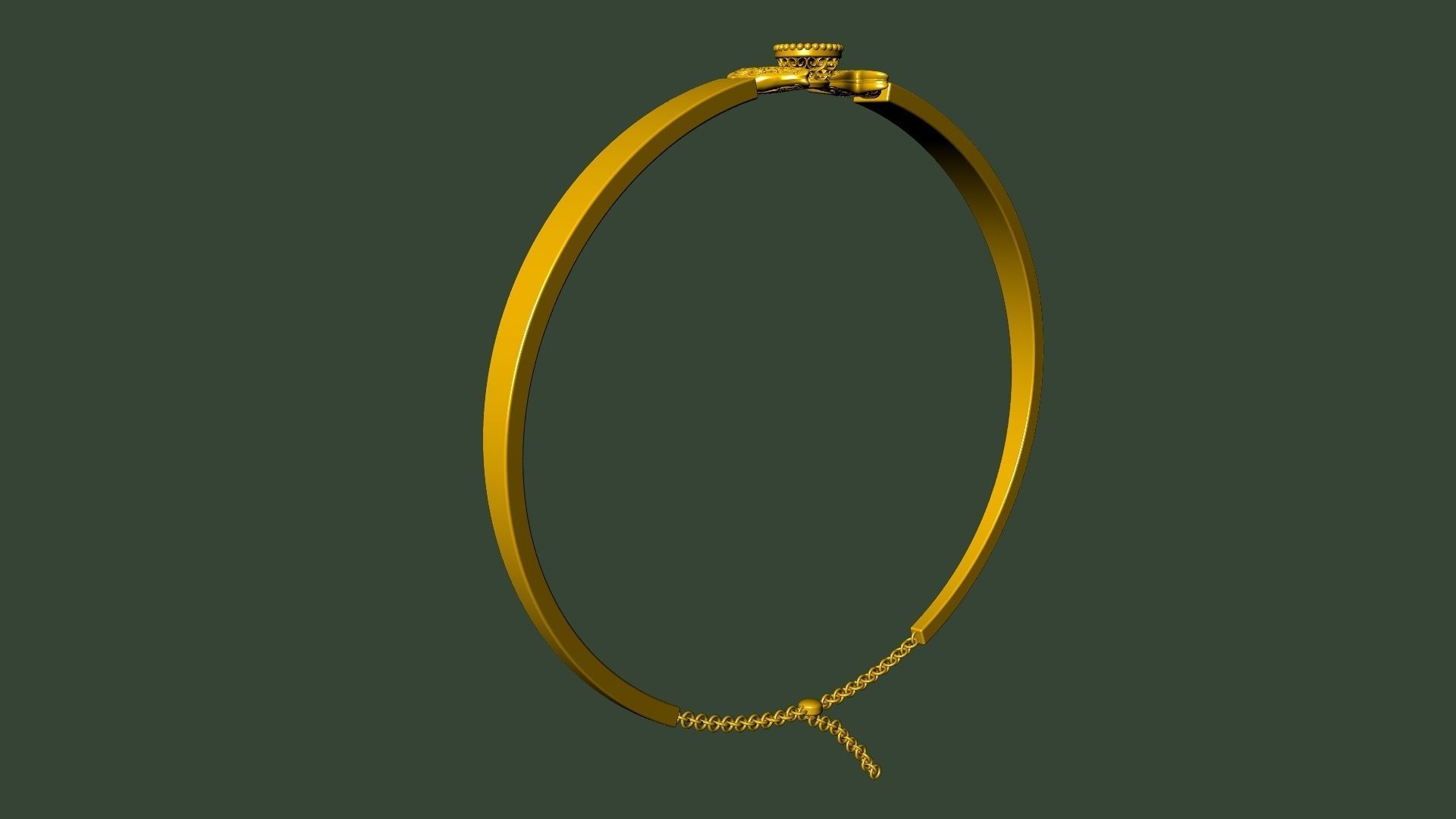 elegant ornament bracelet stl verified 3D print model_21