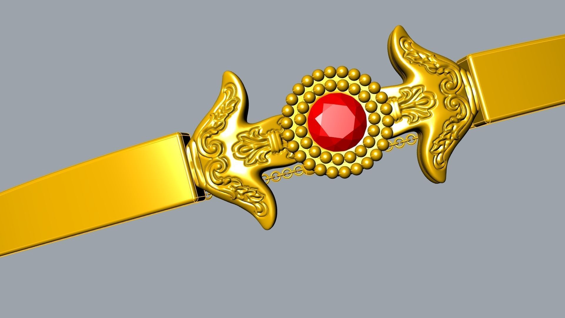 elegant ornament bracelet stl verified 3D print model_25