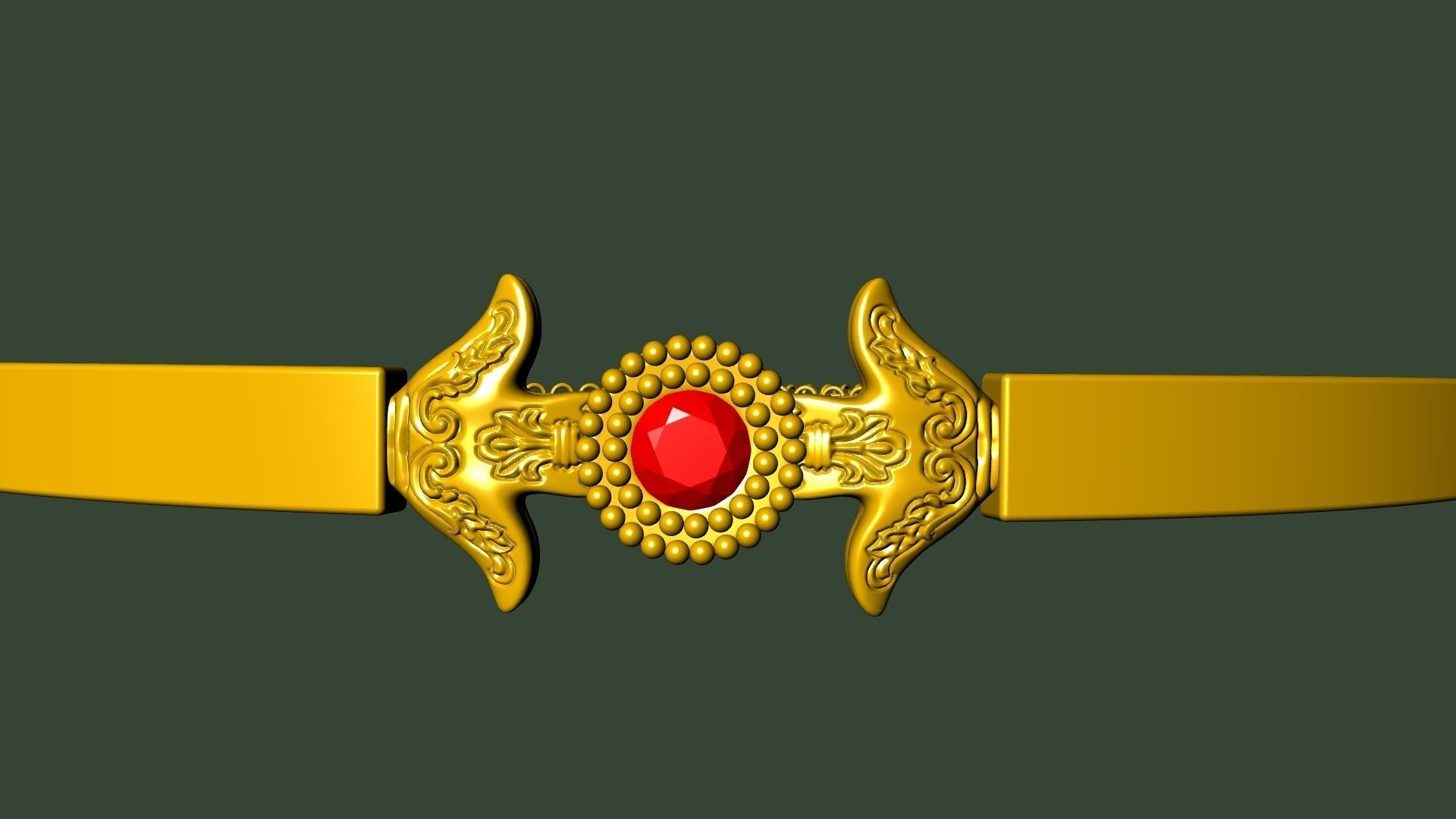 elegant ornament bracelet stl verified 3D print model_20