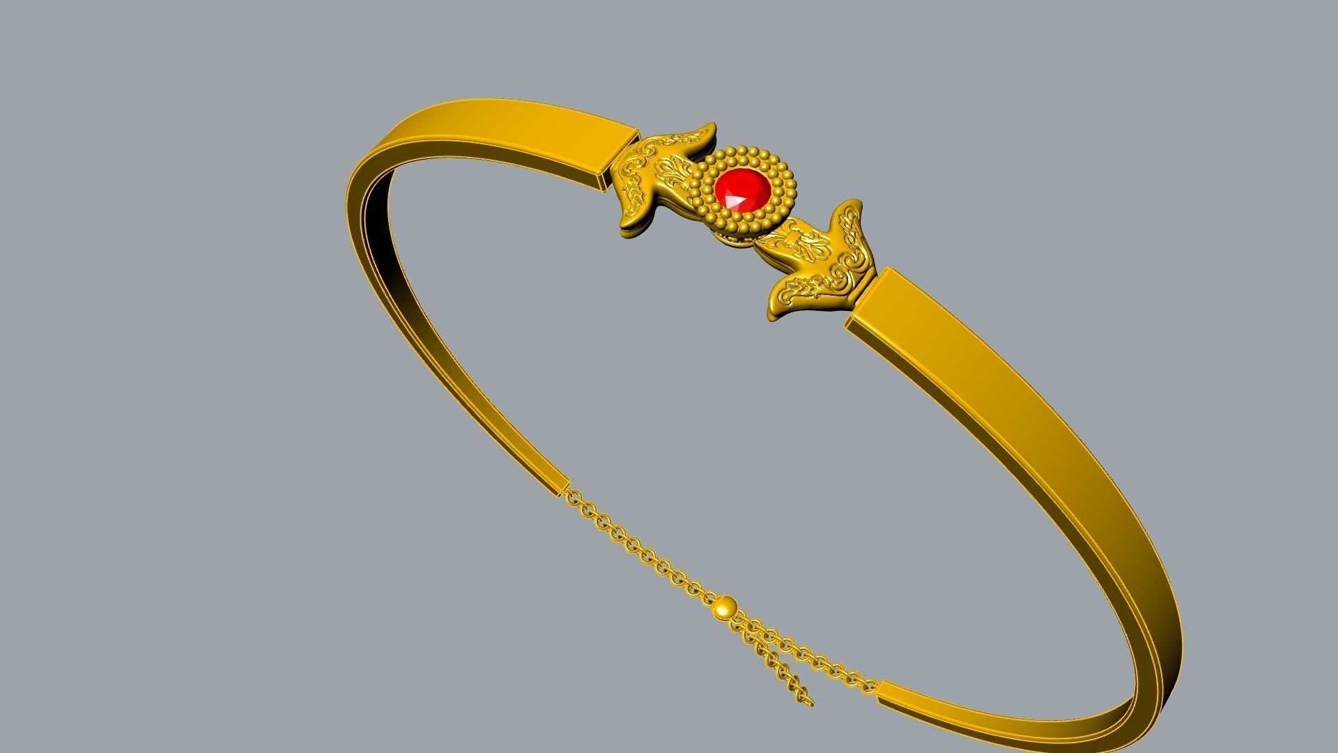 elegant ornament bracelet stl verified 3D print model_26