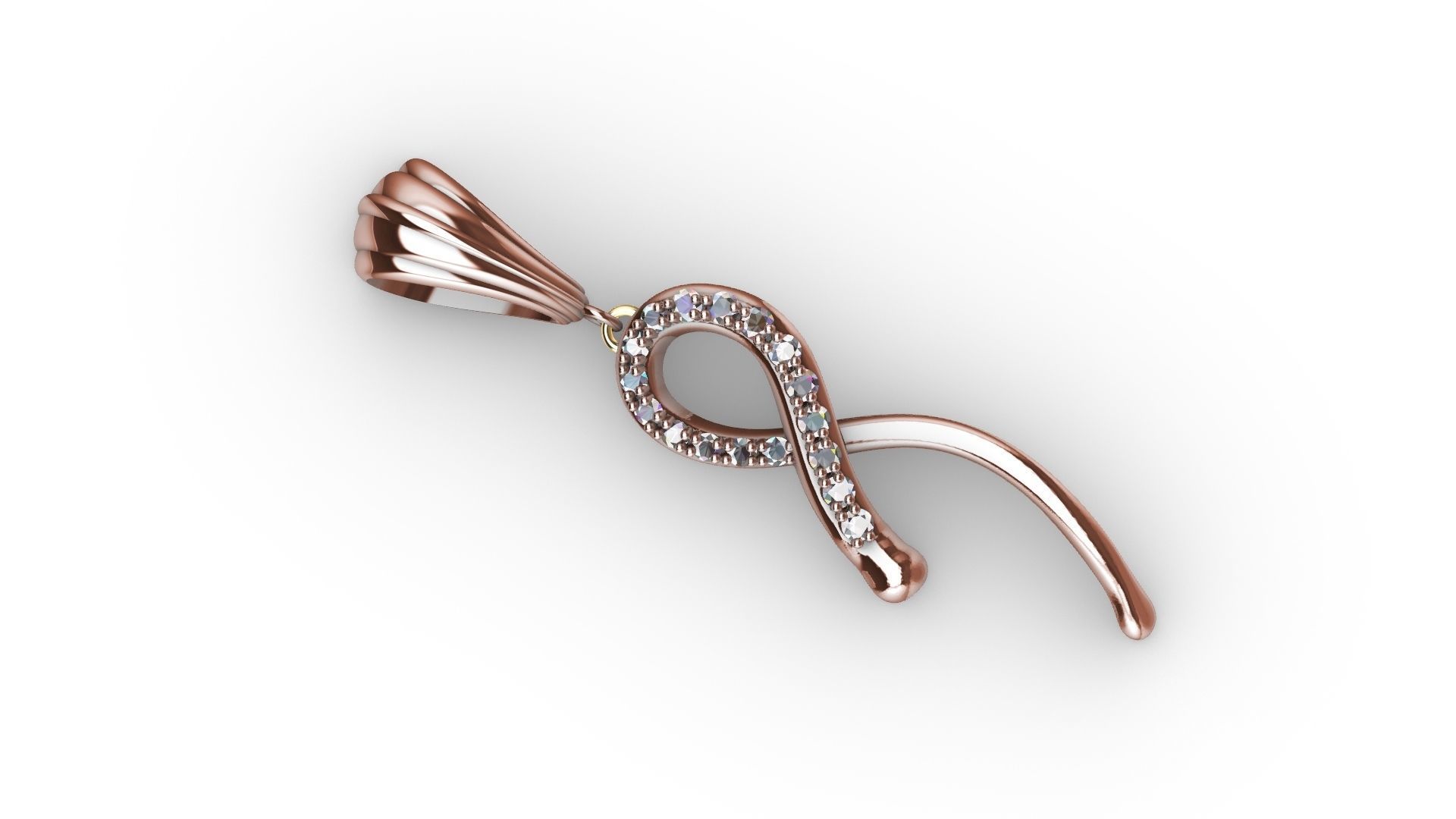 diamond pendant stl verified 3D print model_9