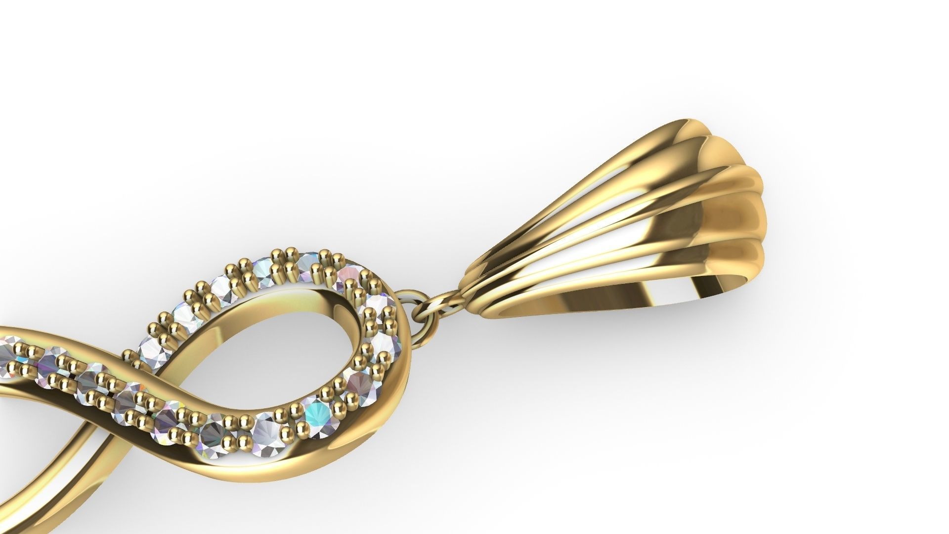 diamond pendant stl verified 3D print model_8