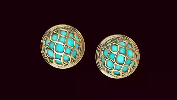 designer pearl earrings studs stl verified
