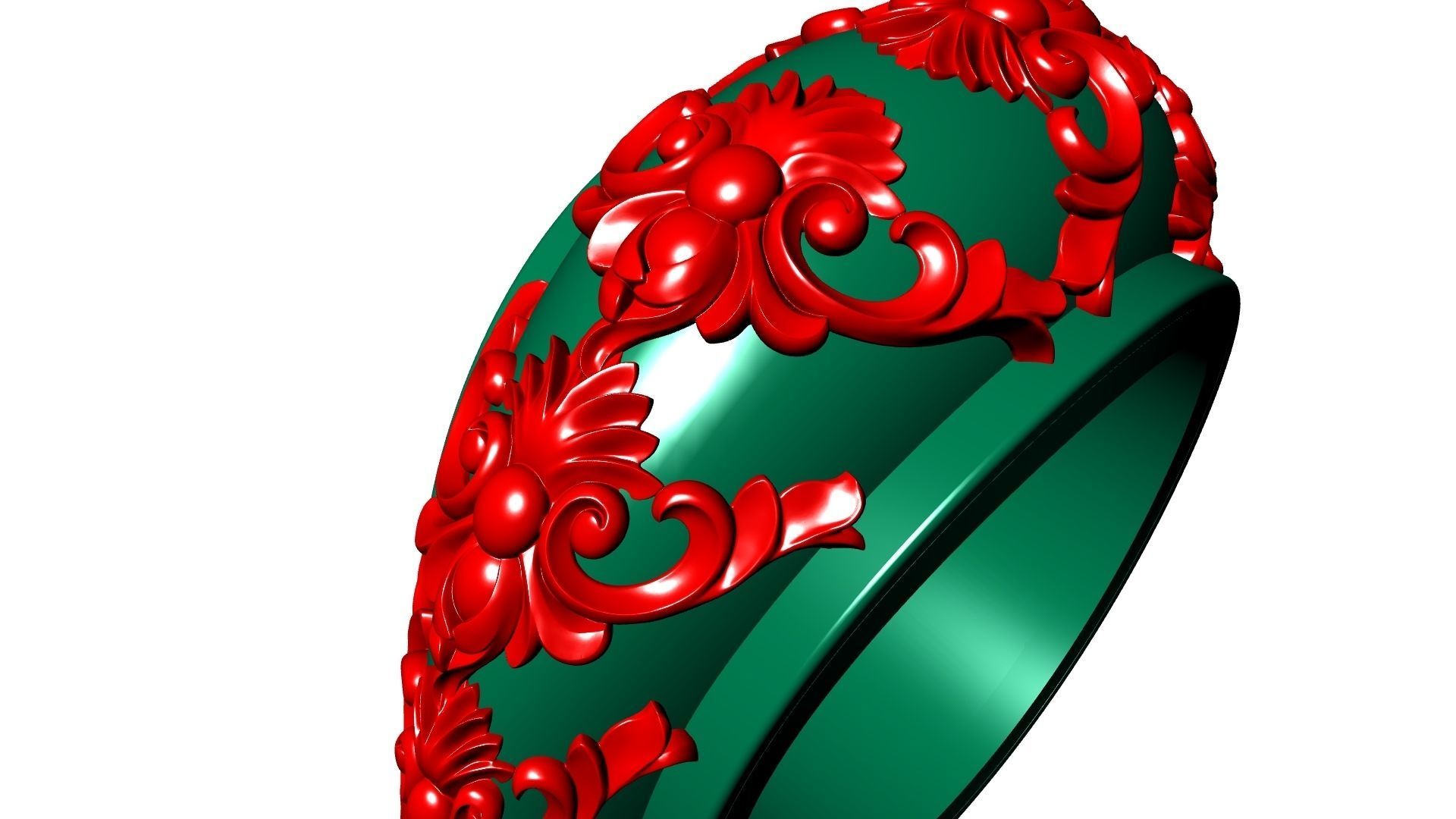 DESIGNER ORNAMENT RING STL VERIFIED 3D print model_14