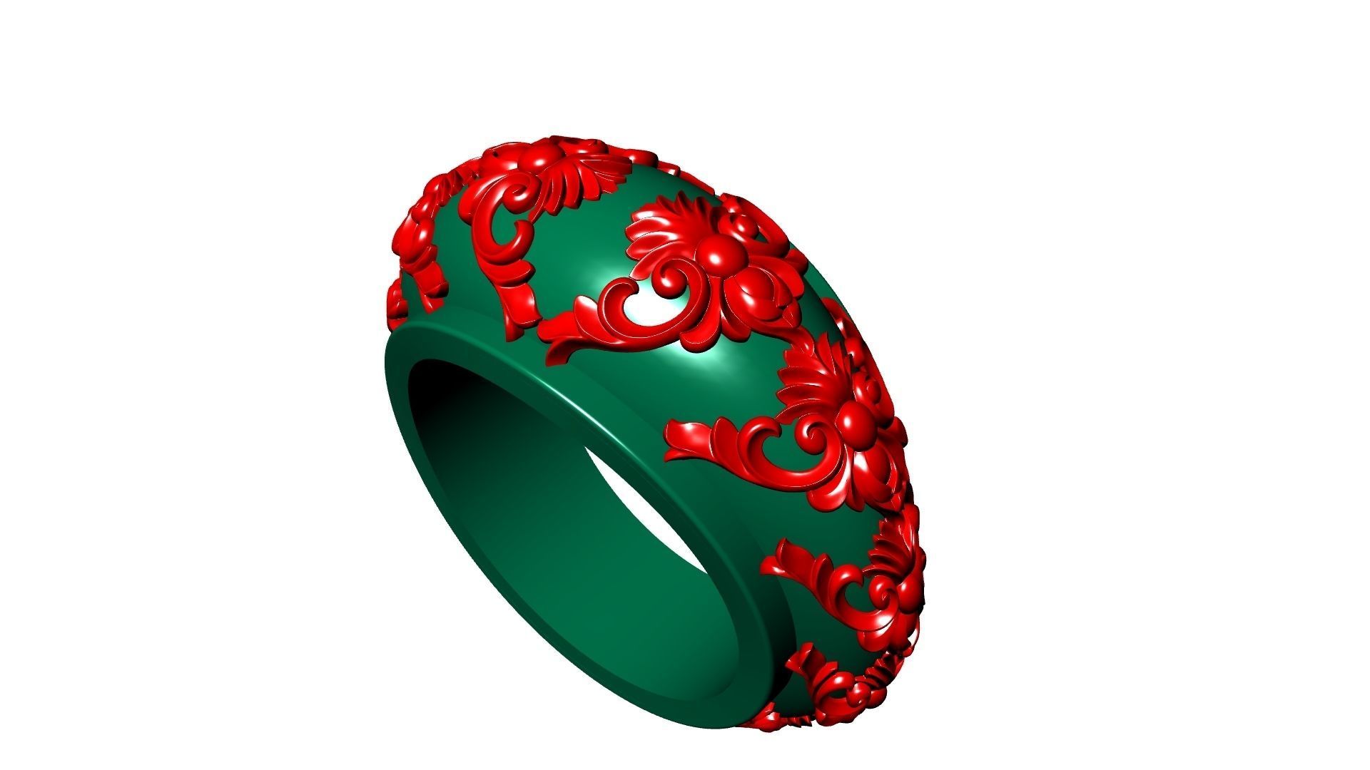 DESIGNER ORNAMENT RING STL VERIFIED 3D print model_16