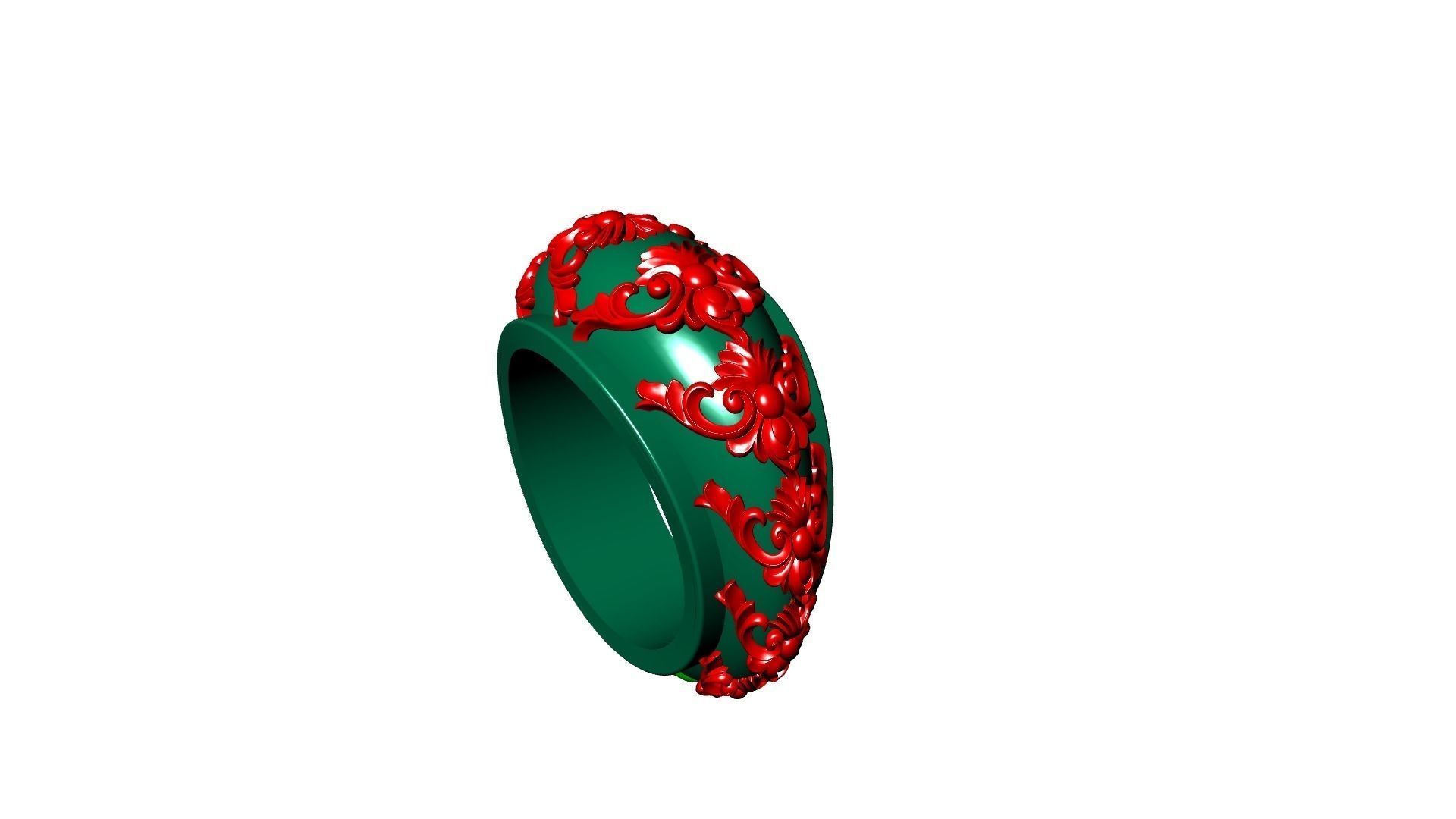 DESIGNER ORNAMENT RING STL VERIFIED 3D print model_10