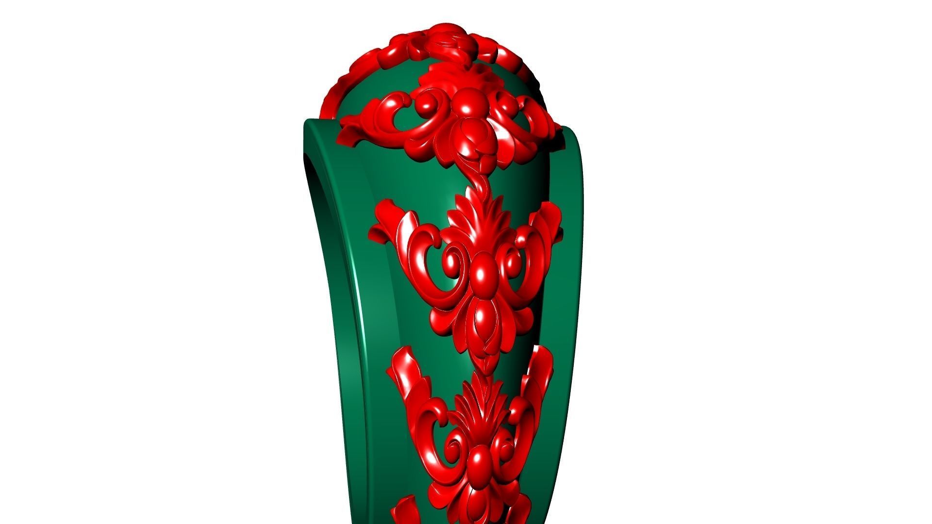 DESIGNER ORNAMENT RING STL VERIFIED 3D print model_15