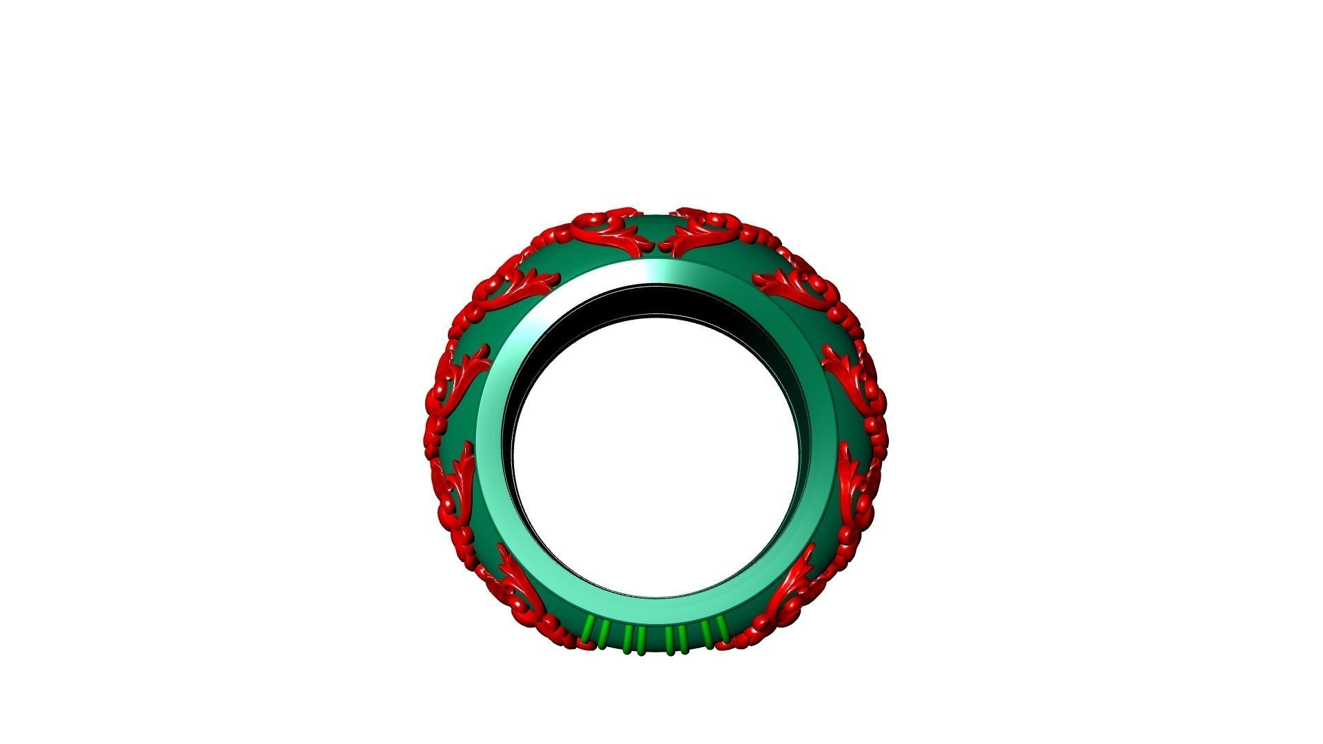 DESIGNER ORNAMENT RING STL VERIFIED 3D print model_11