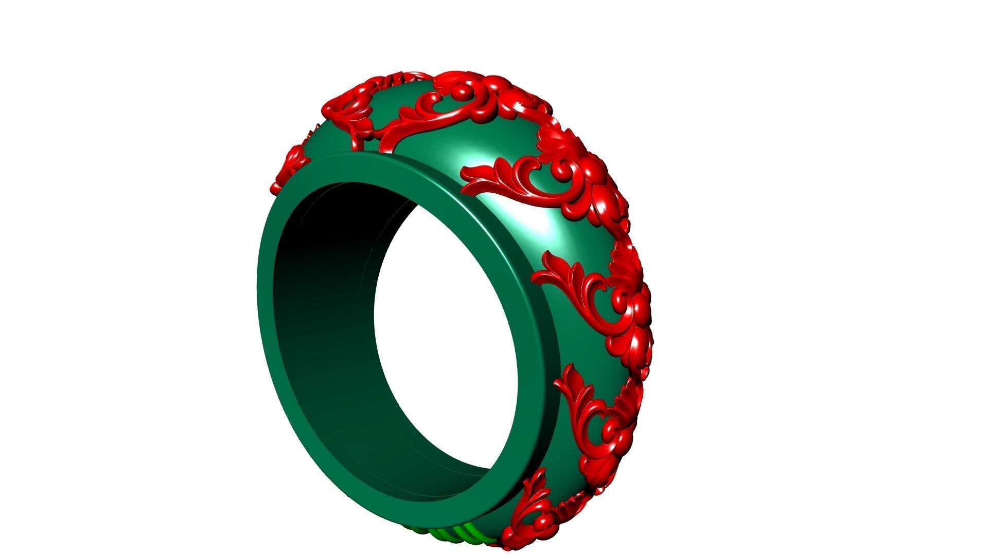 DESIGNER ORNAMENT RING STL VERIFIED 3D print model_13