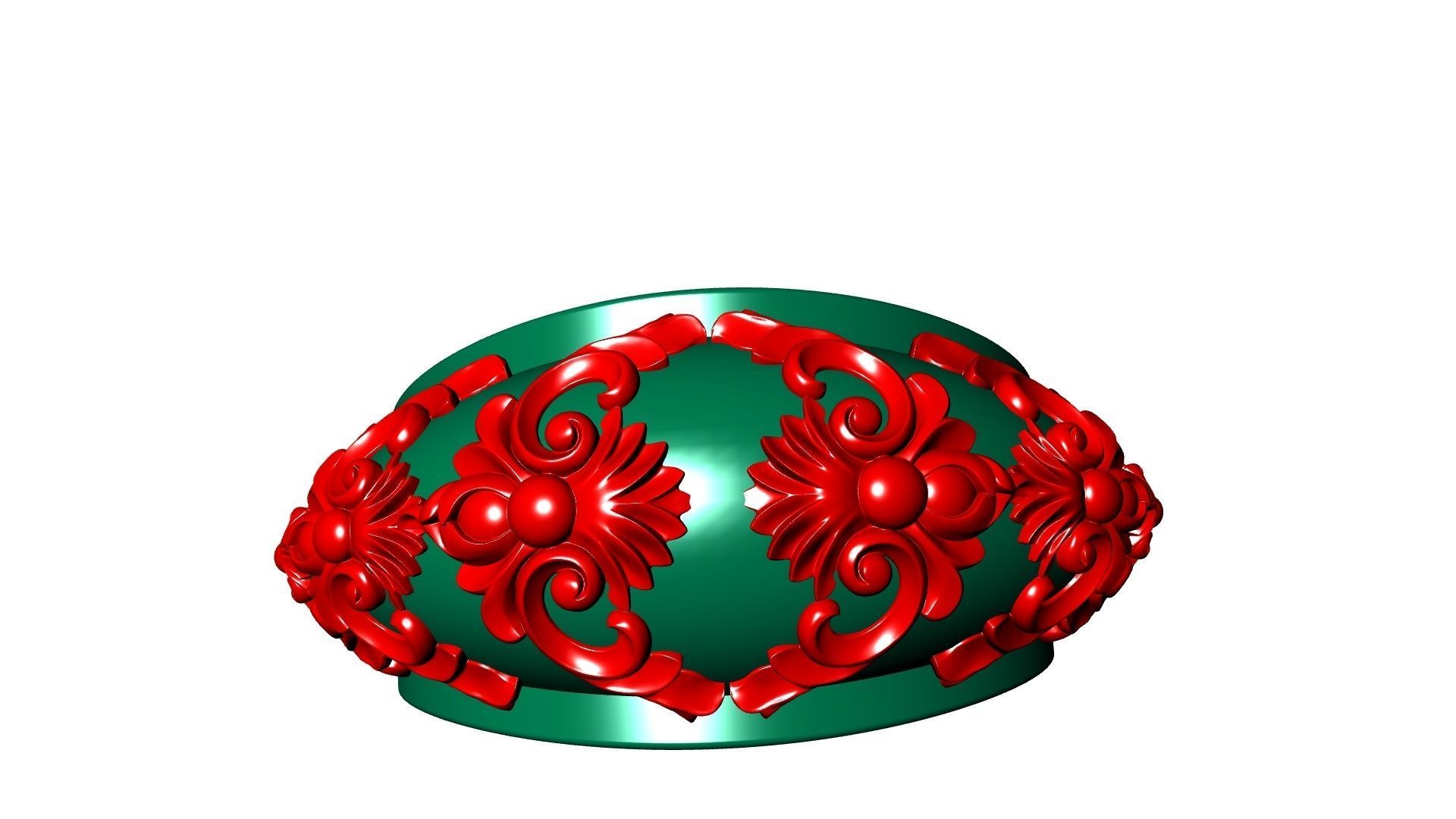 DESIGNER ORNAMENT RING STL VERIFIED 3D print model_12