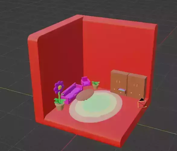 NiceRoom living room with furniture