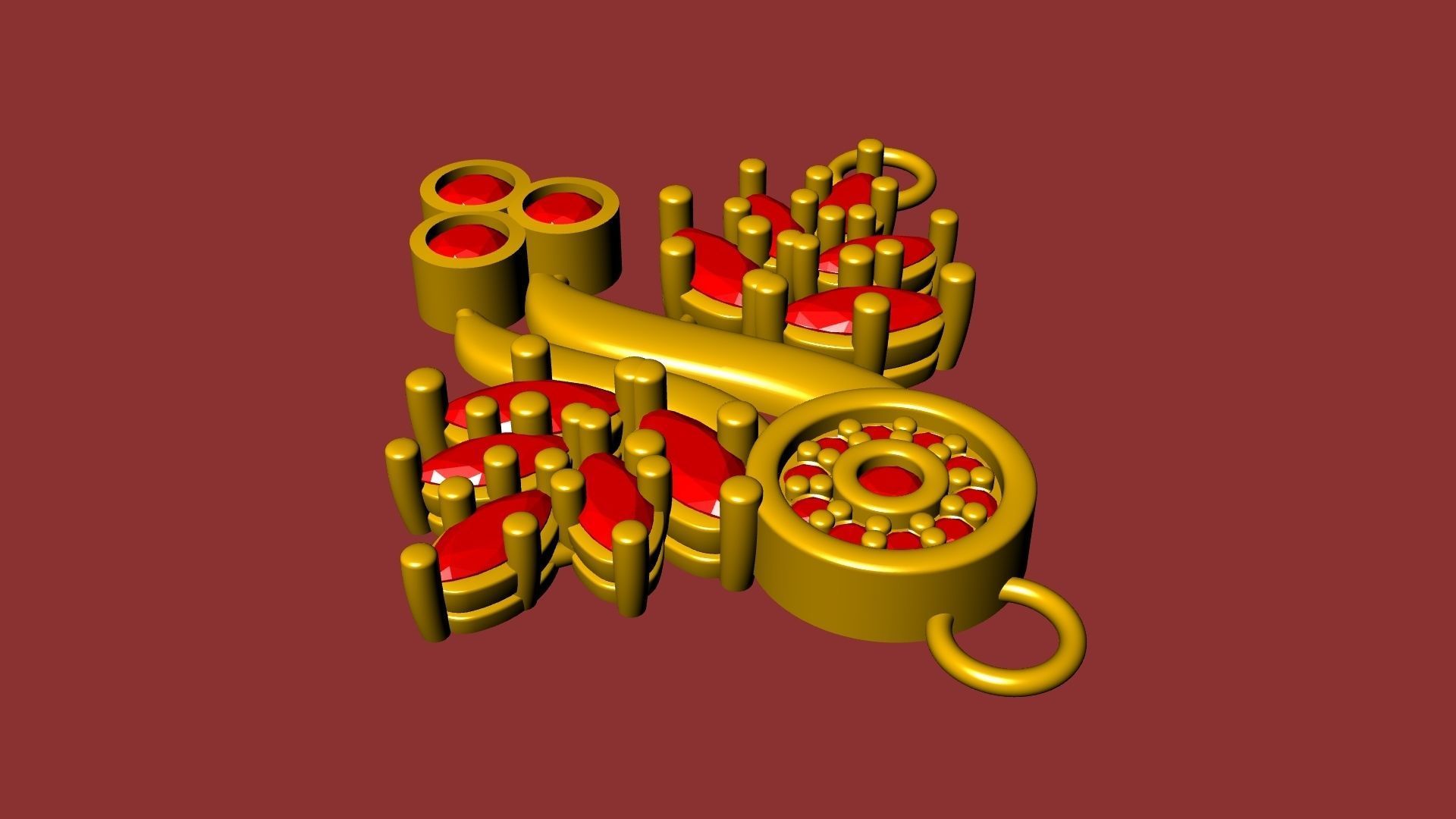 DESIGNER DAIMOND PENDANT STL VERIFIED 3D print model_9