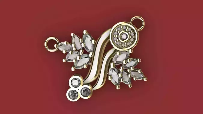 DESIGNER DAIMOND PENDANT STL VERIFIED