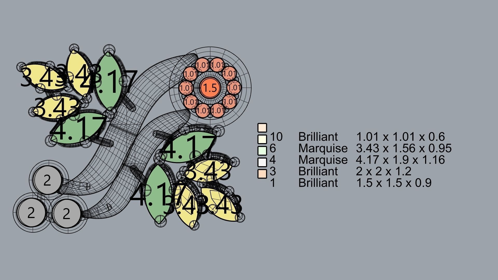 DESIGNER DAIMOND PENDANT STL VERIFIED 3D print model_5