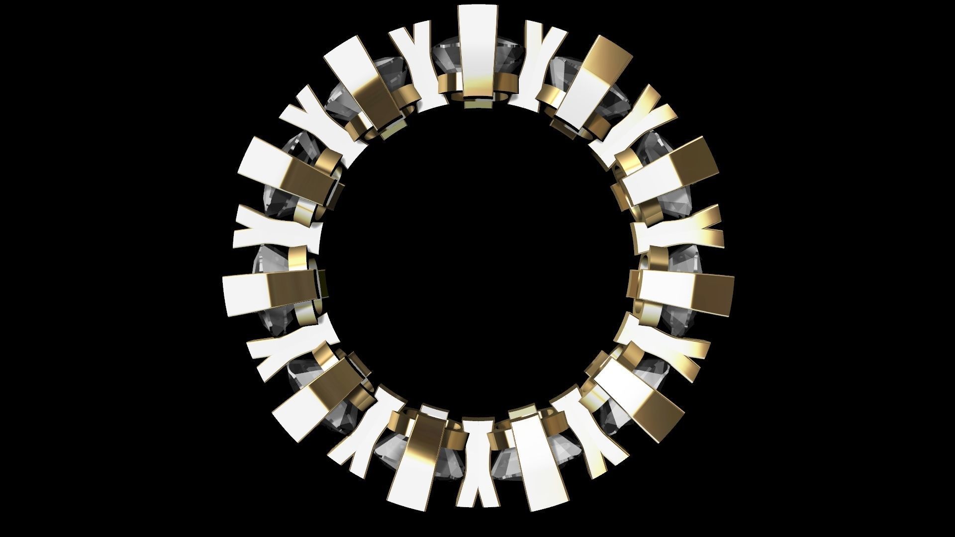 cushion y ring stl verified 3D print model_3