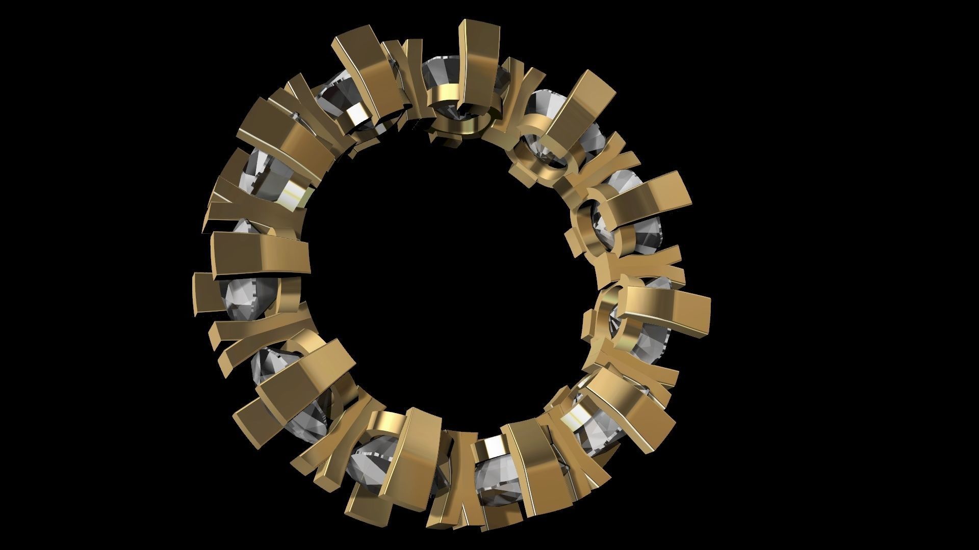 cushion y ring stl verified 3D print model_9