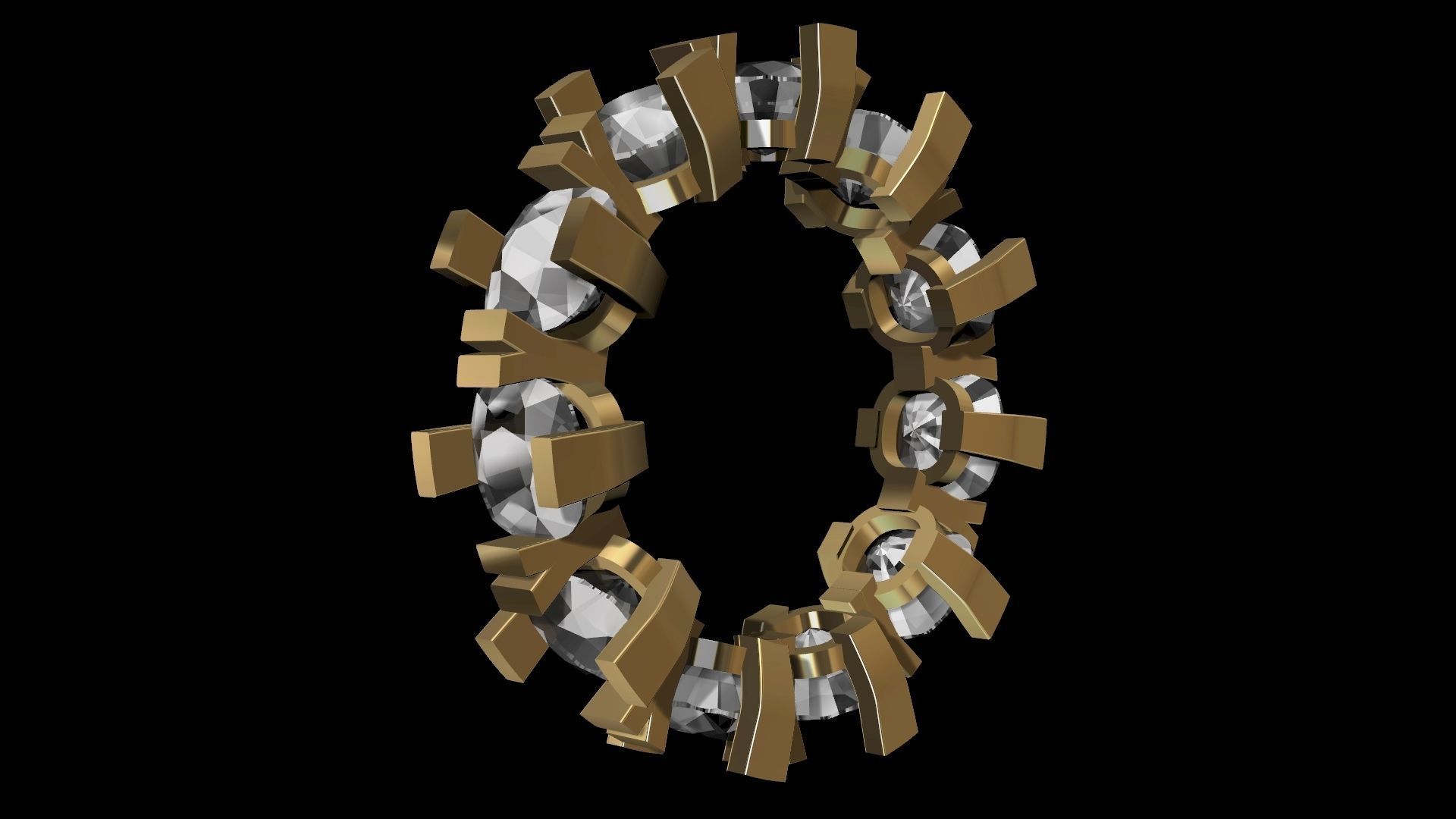 cushion y ring stl verified 3D print model_2