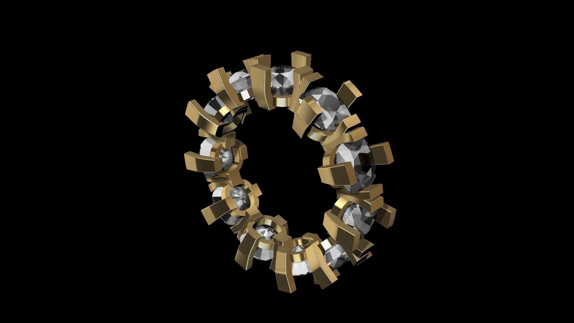 cushion y ring stl verified 3D print model_4