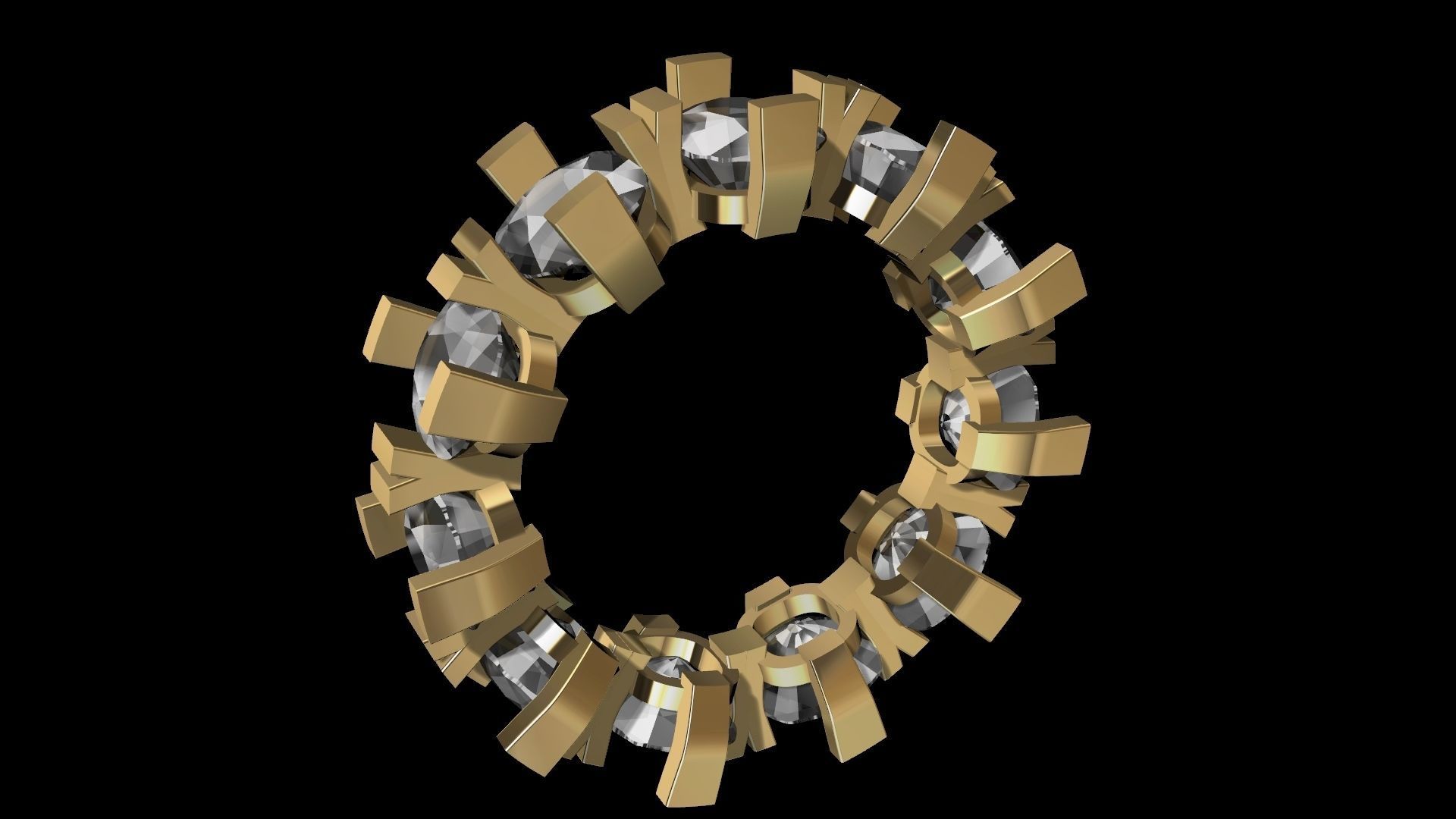 cushion y ring stl verified 3D print model_6