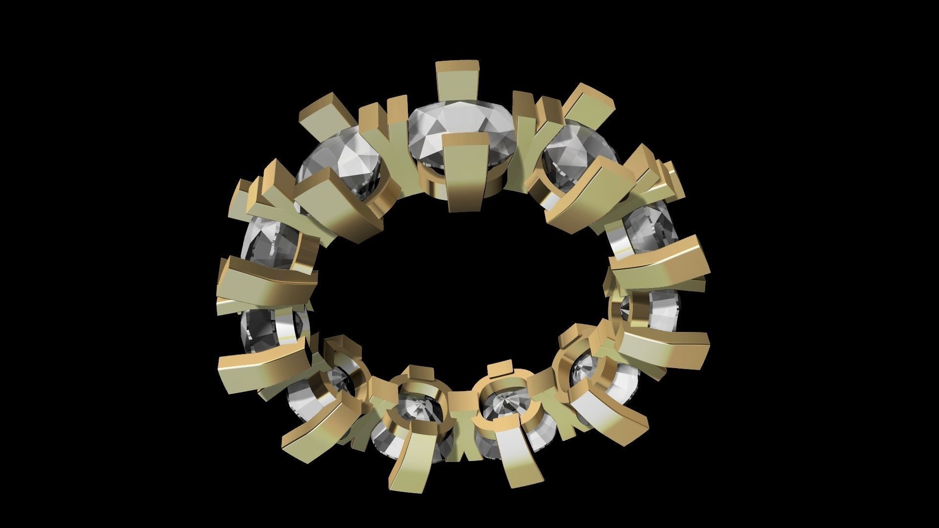 cushion y ring stl verified 3D print model_5