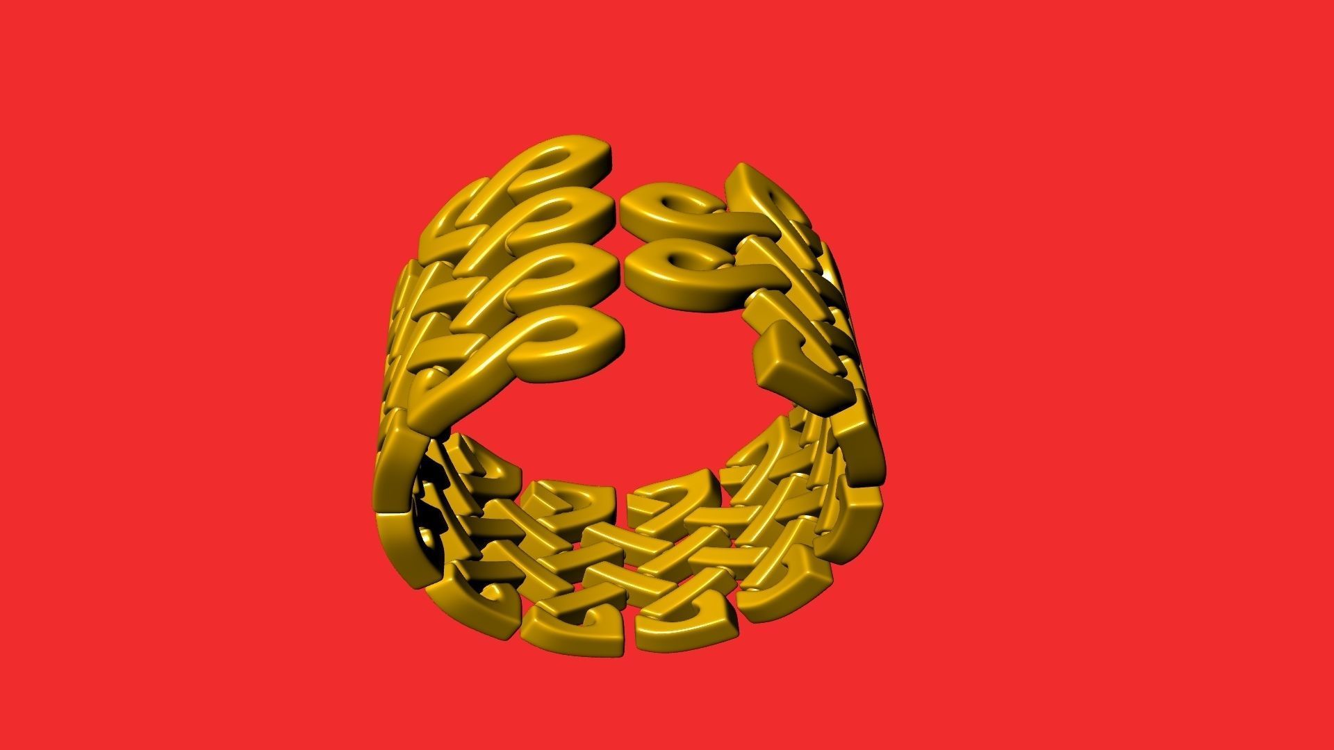 celtic knot ring tl verified 3D print model_15