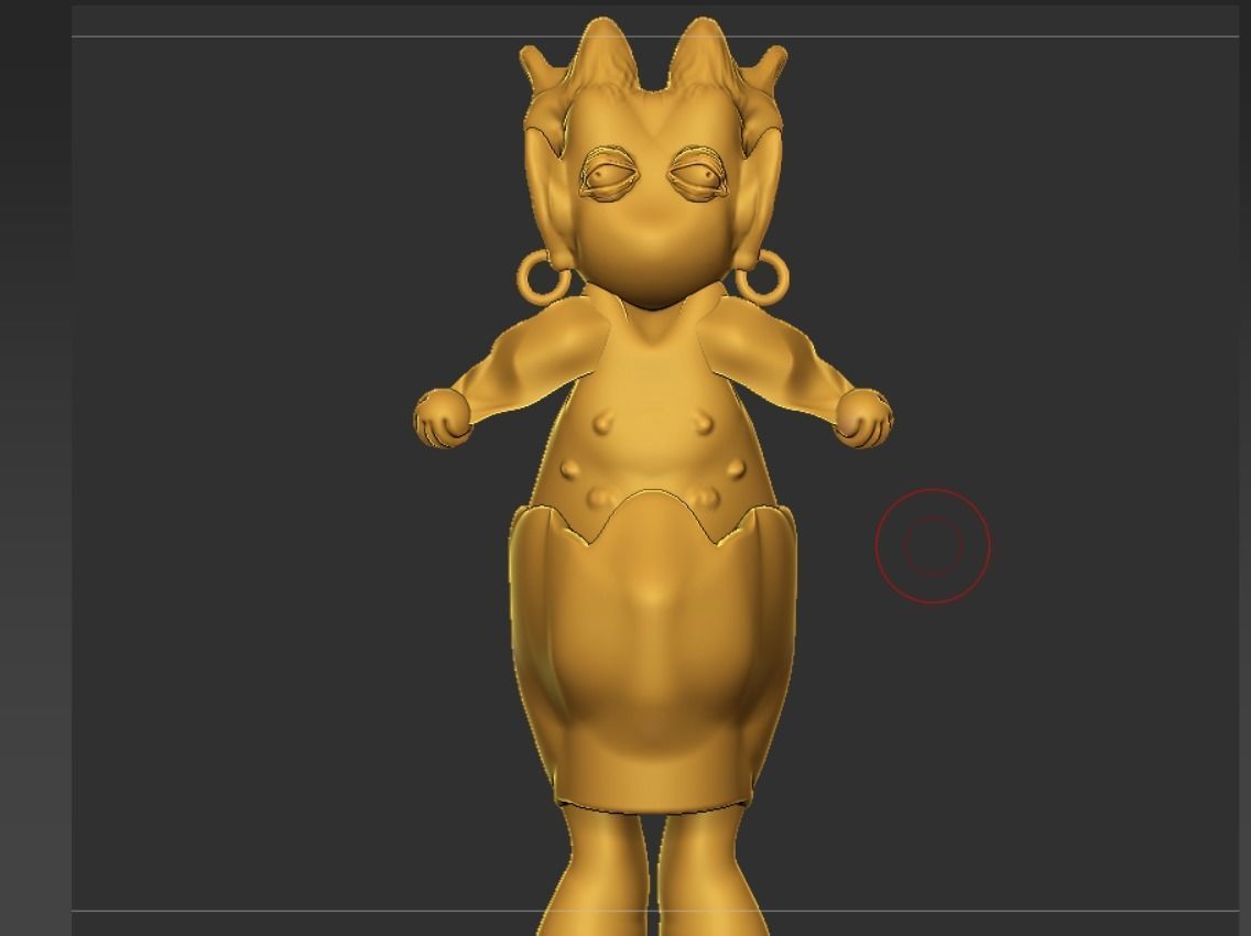 cartoon creature 2 stl verified 3D print model_3