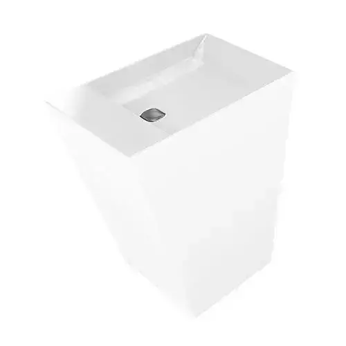 White Porcelain Washing Basin