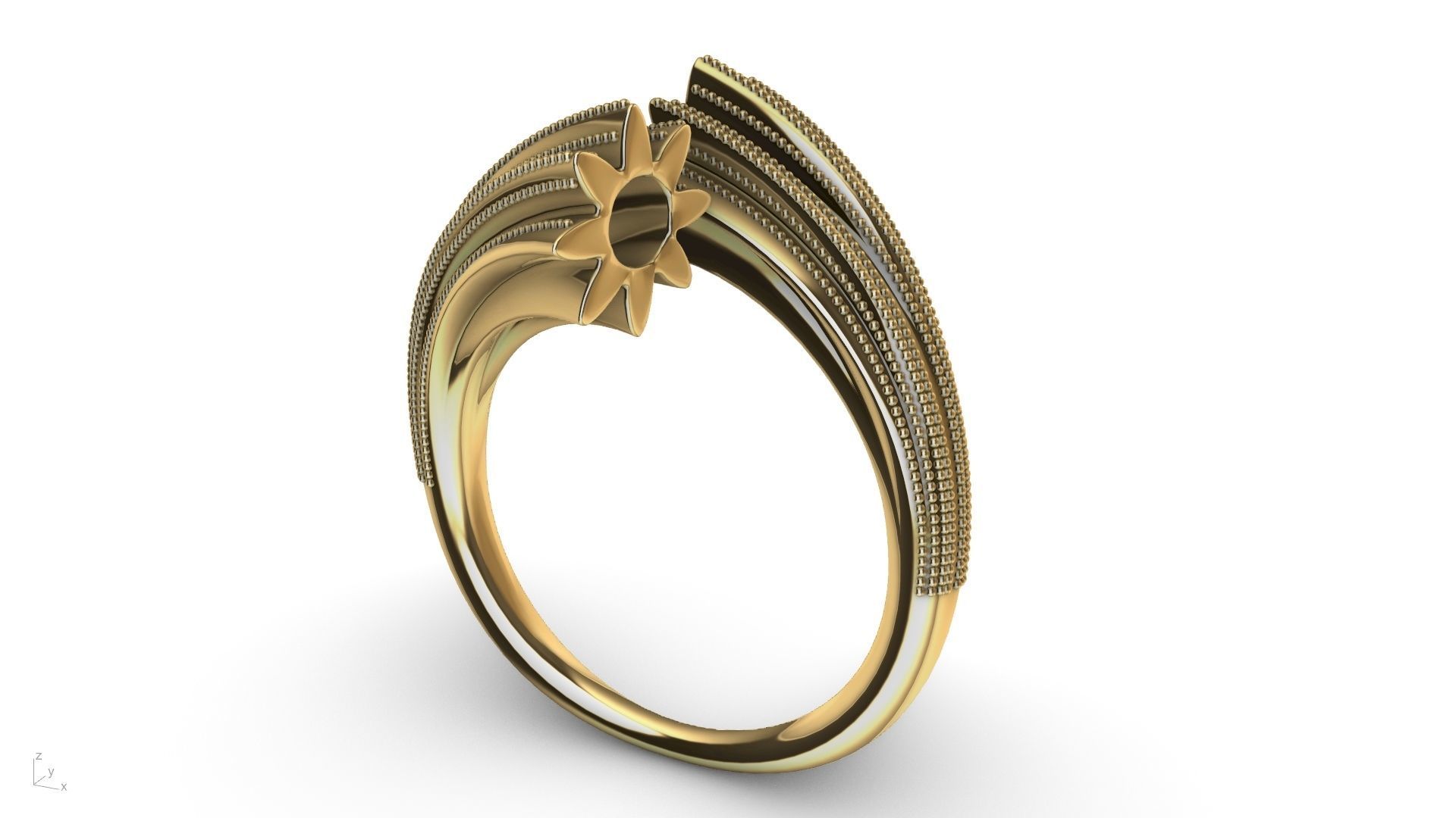 BYPASS MILGRAIN RING stl verified 3D print model_3