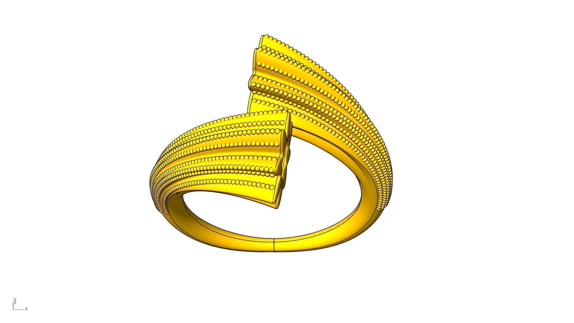 BYPASS MILGRAIN RING stl verified 3D print model_1