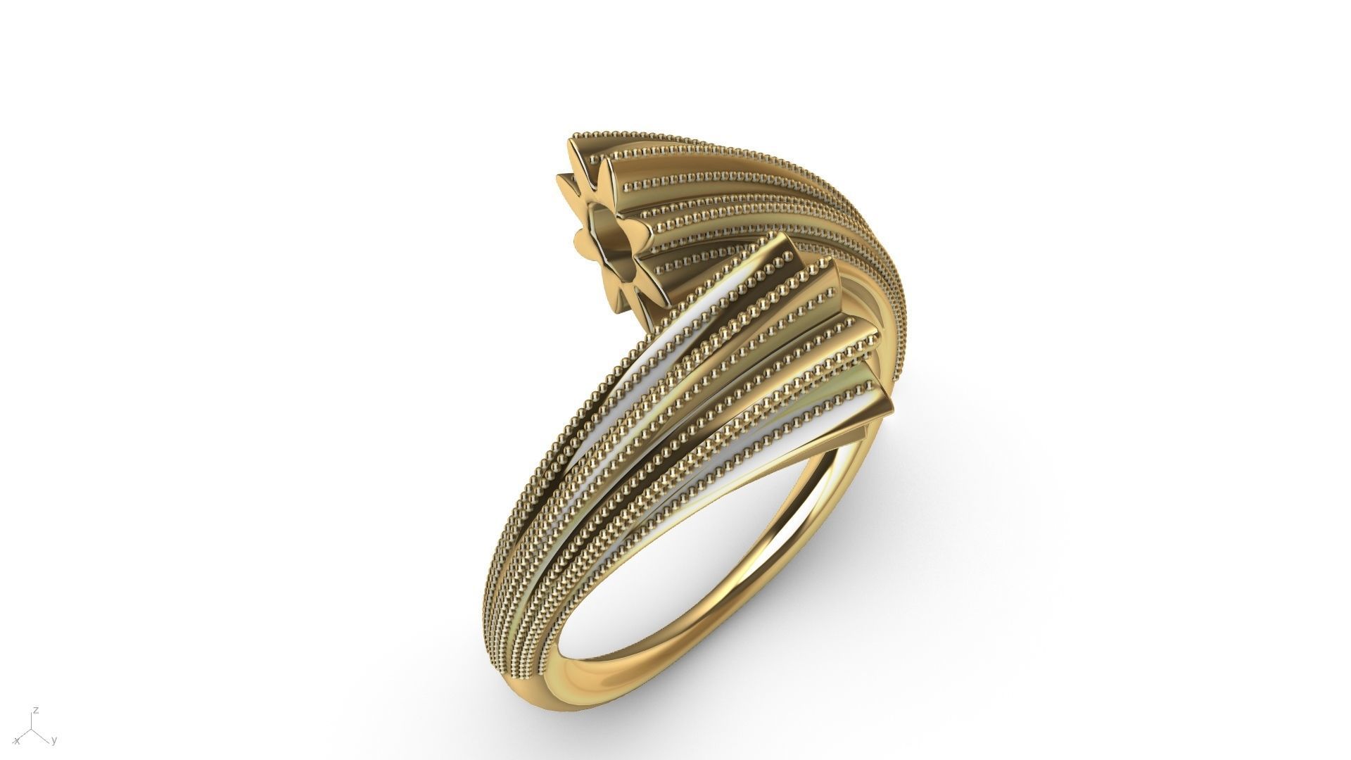 BYPASS MILGRAIN RING stl verified 3D print model_13