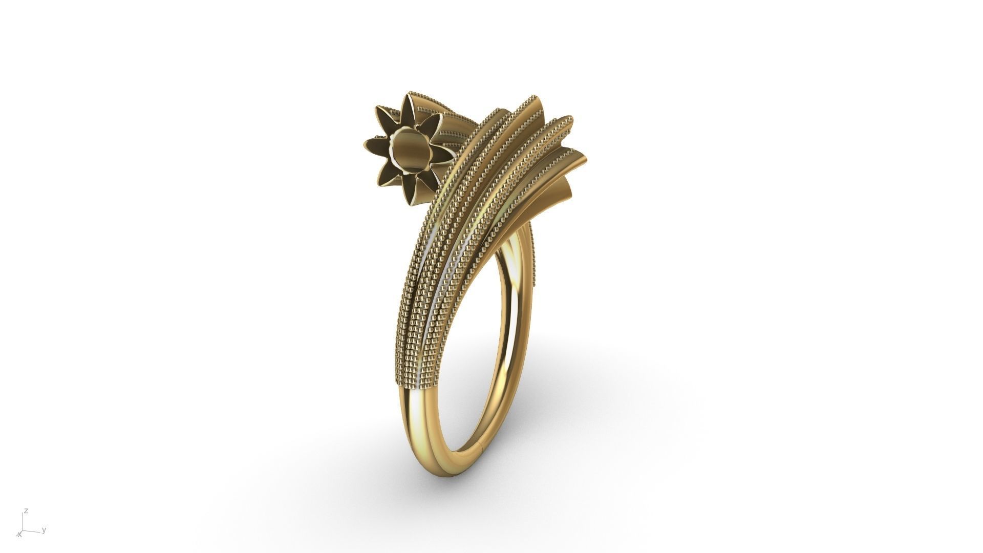 BYPASS MILGRAIN RING stl verified 3D print model_4