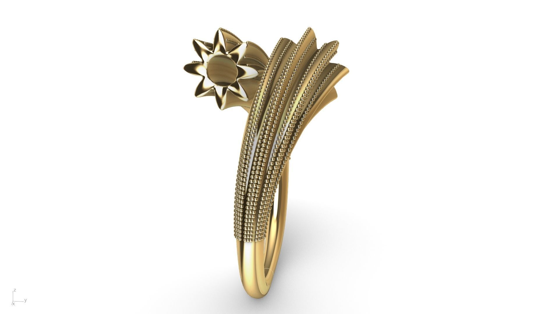 BYPASS MILGRAIN RING stl verified 3D print model_5