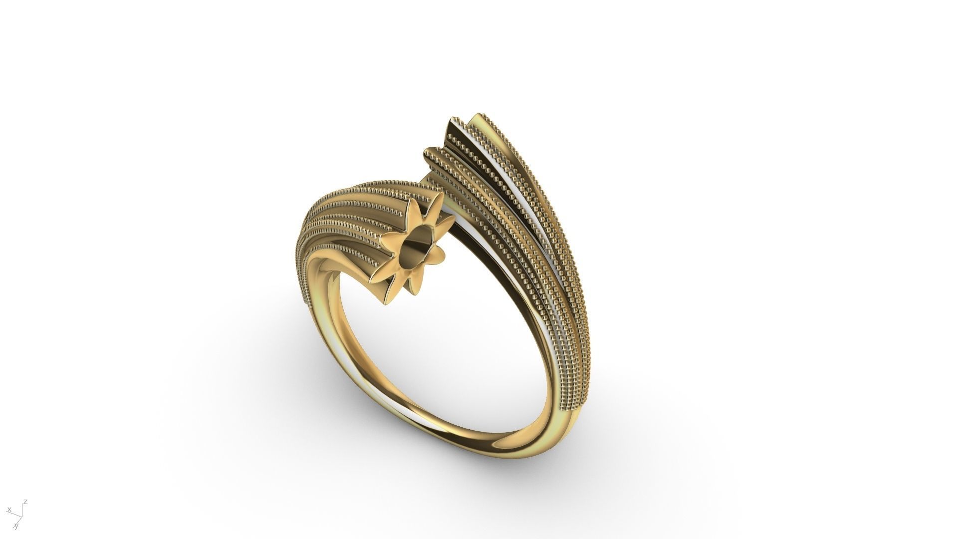 BYPASS MILGRAIN RING stl verified 3D print model_12