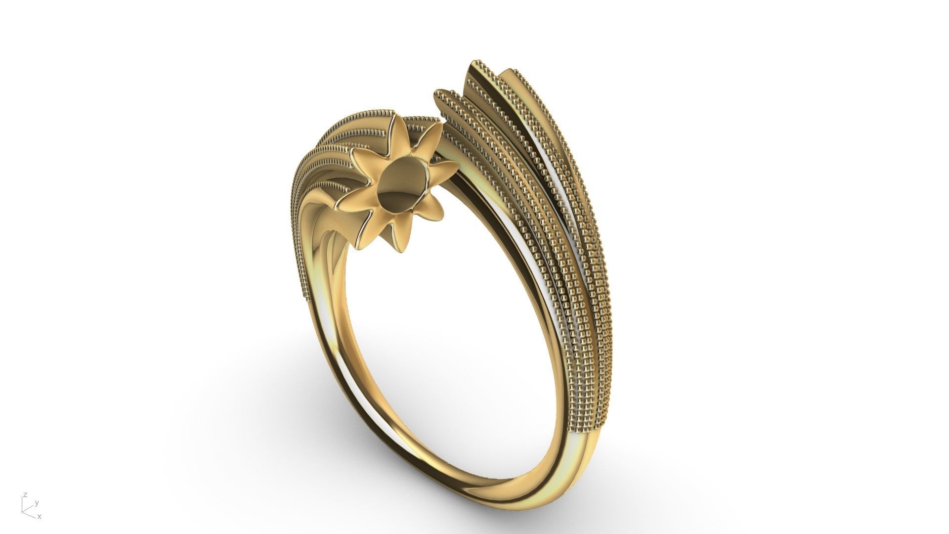 BYPASS MILGRAIN RING stl verified 3D print model_16