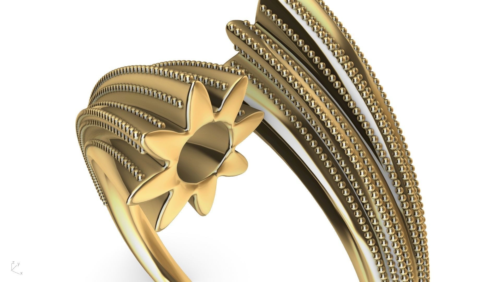 BYPASS MILGRAIN RING stl verified 3D print model_7